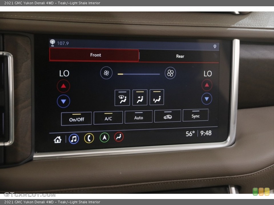 Teak/­Light Shale Interior Controls for the 2021 GMC Yukon Denali 4WD #145826159