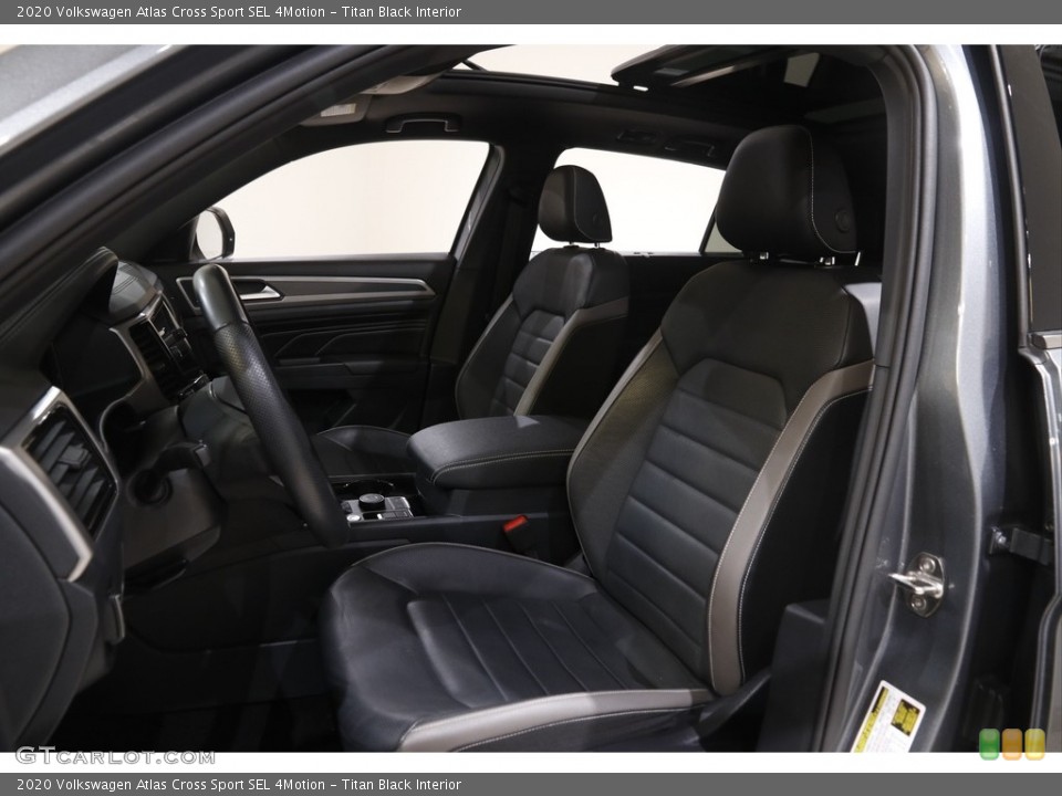 Titan Black Interior Front Seat for the 2020 Volkswagen Atlas Cross Sport SEL 4Motion #145827492