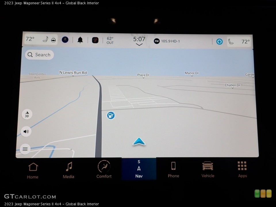 Global Black Interior Navigation for the 2023 Jeep Wagoneer Series II 4x4 #145827855