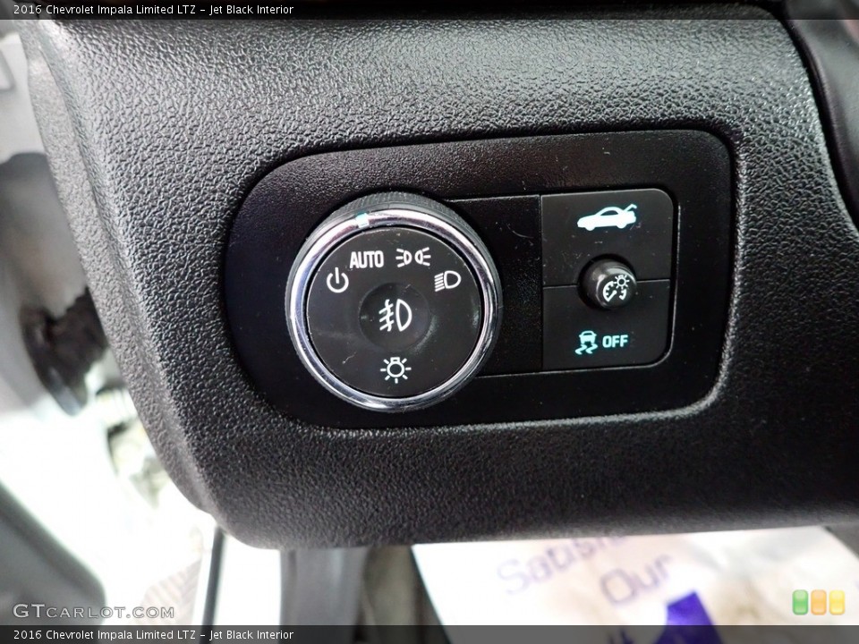 Jet Black Interior Controls for the 2016 Chevrolet Impala Limited LTZ #145832103