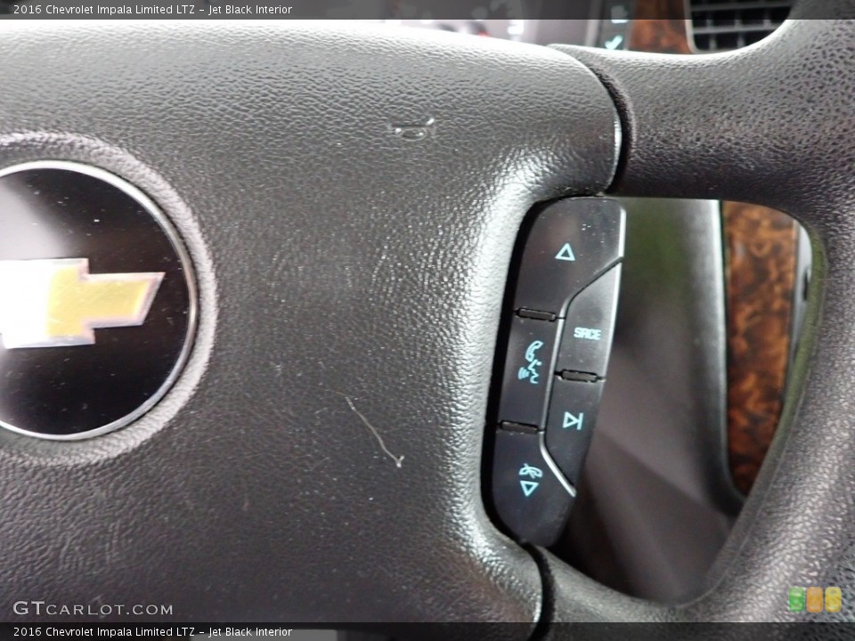 Jet Black Interior Steering Wheel for the 2016 Chevrolet Impala Limited LTZ #145832145