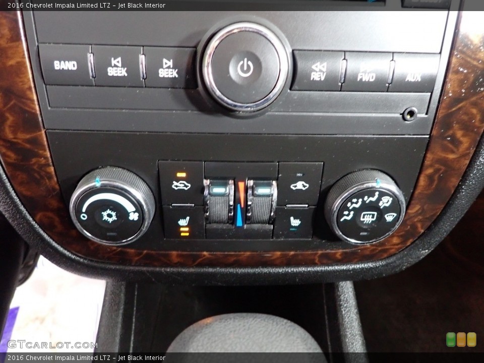 Jet Black Interior Controls for the 2016 Chevrolet Impala Limited LTZ #145832166