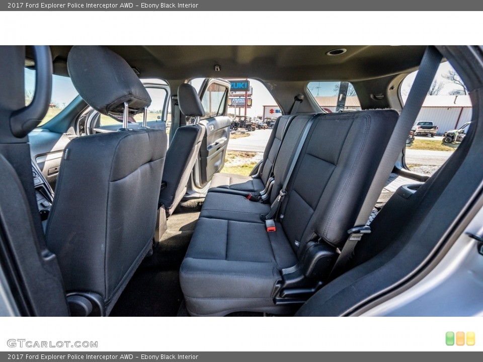 Ebony Black Interior Rear Seat for the 2017 Ford Explorer Police Interceptor AWD #145834011