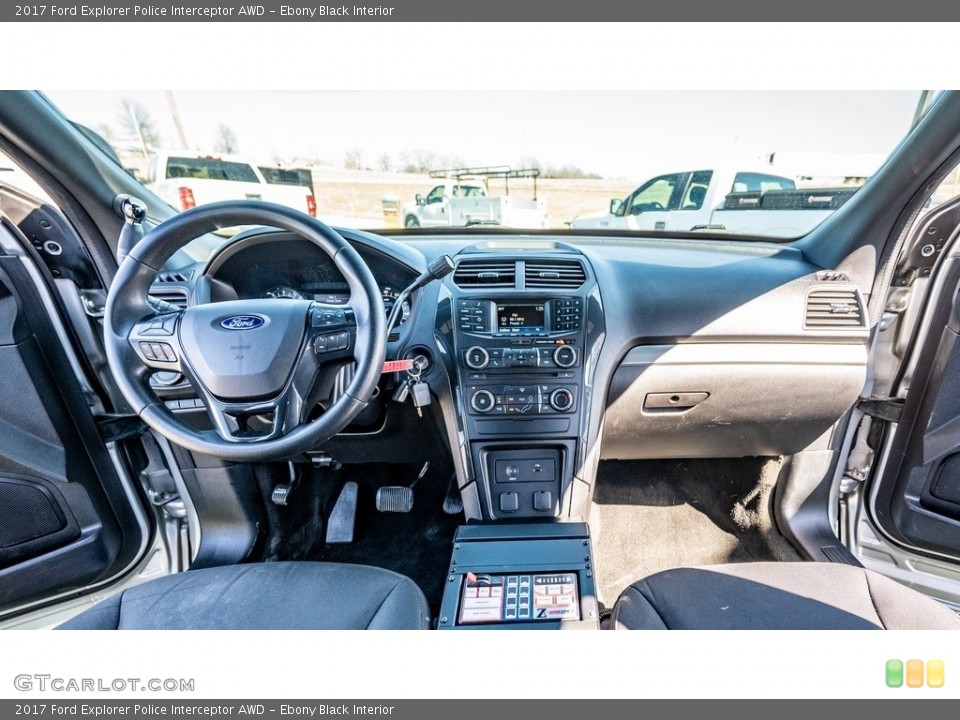 Ebony Black Interior Dashboard for the 2017 Ford Explorer Police Interceptor AWD #145834092