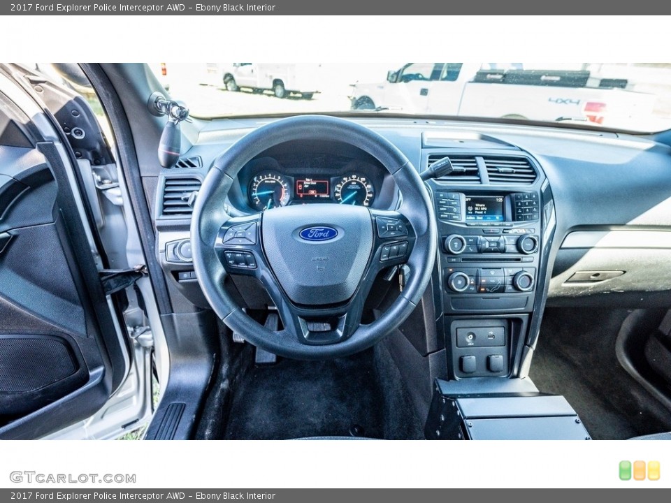 Ebony Black Interior Controls for the 2017 Ford Explorer Police Interceptor AWD #145834101