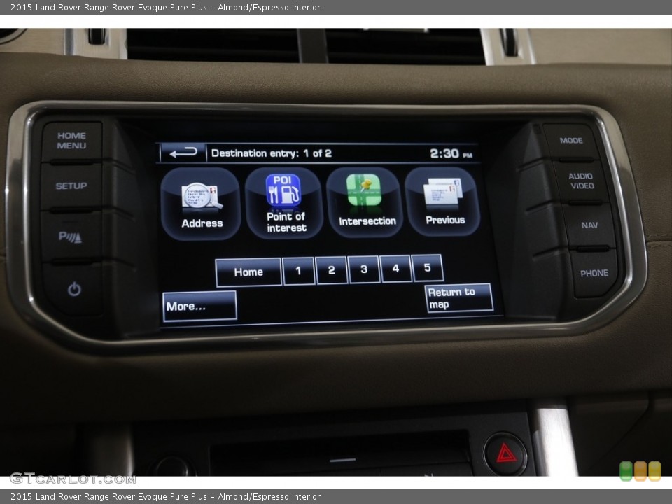 Almond/Espresso Interior Controls for the 2015 Land Rover Range Rover Evoque Pure Plus #145834122