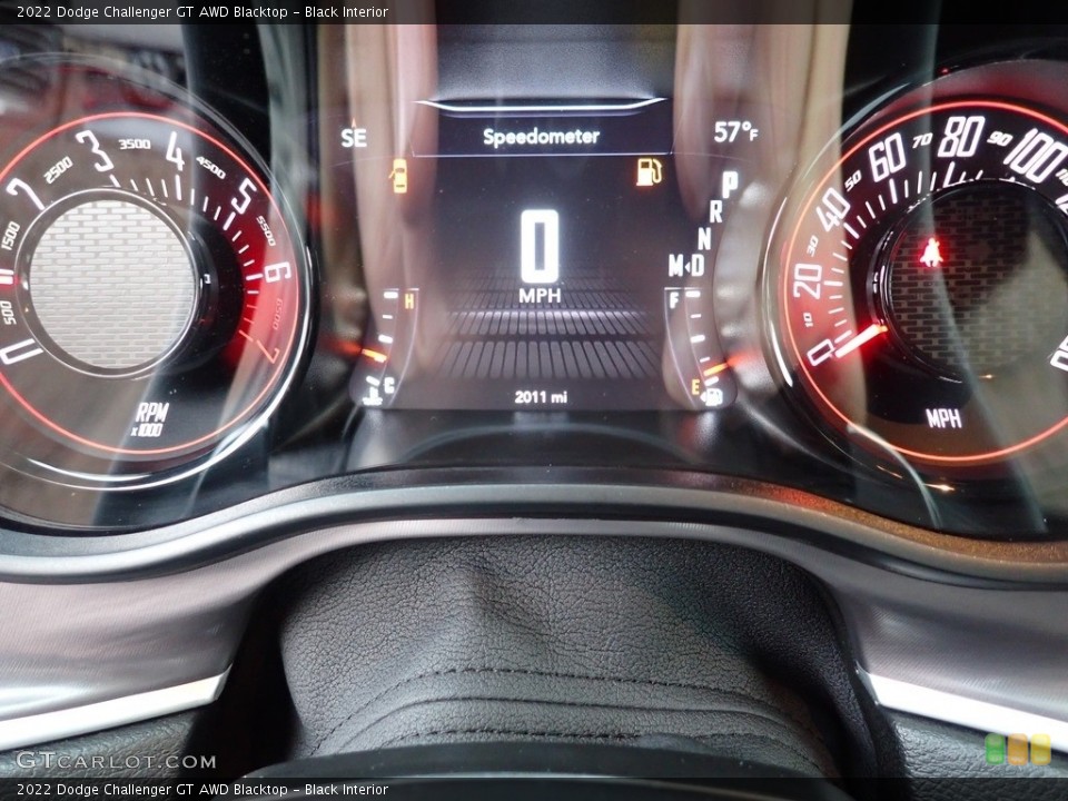 Black Interior Gauges for the 2022 Dodge Challenger GT AWD Blacktop #145834677