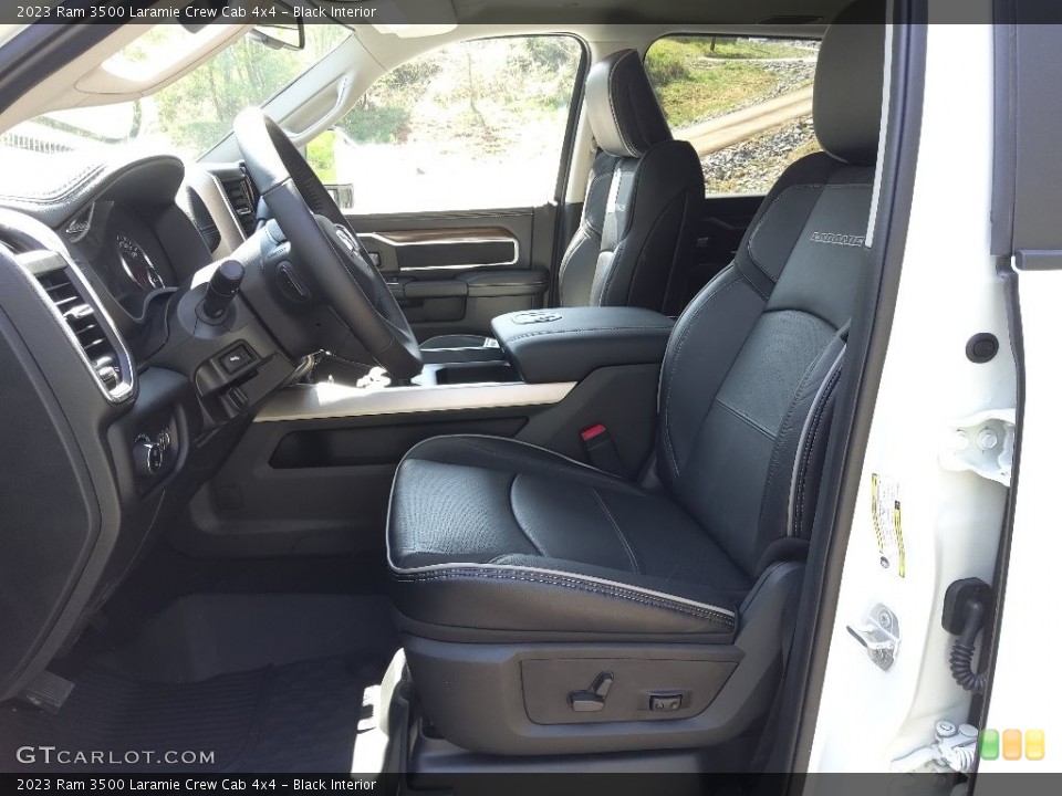 Black Interior Front Seat for the 2023 Ram 3500 Laramie Crew Cab 4x4 #145836945