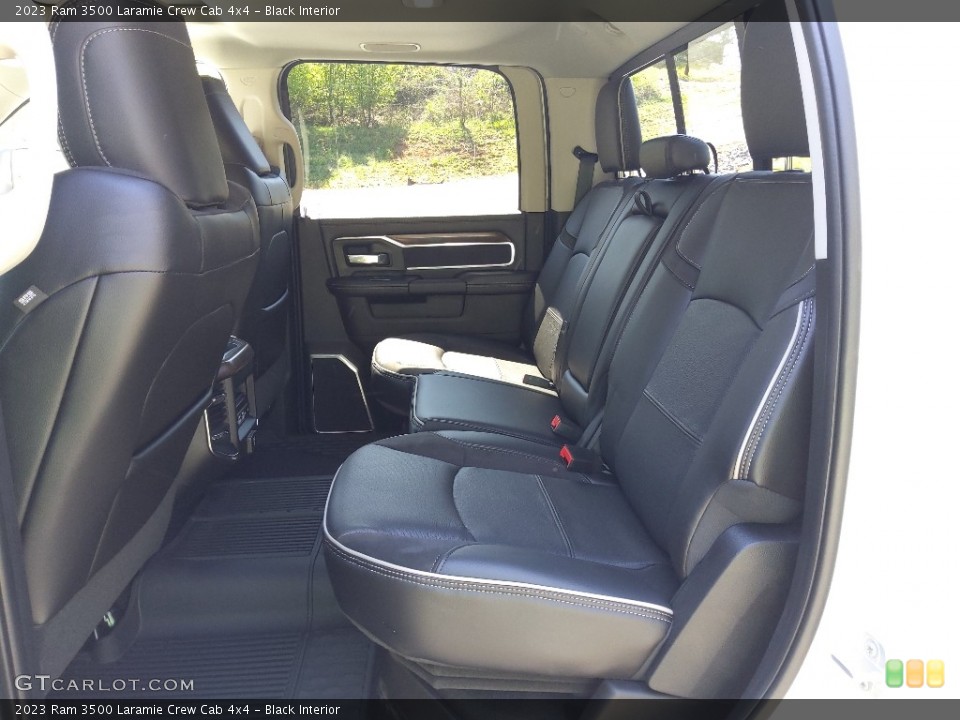 Black Interior Rear Seat for the 2023 Ram 3500 Laramie Crew Cab 4x4 #145837026