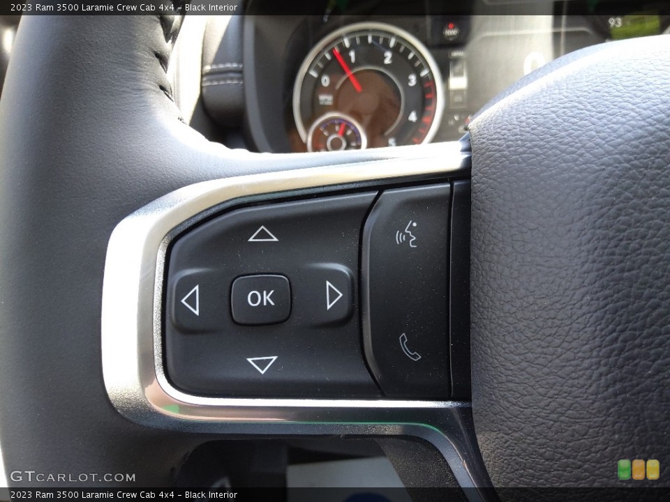 Black Interior Steering Wheel for the 2023 Ram 3500 Laramie Crew Cab 4x4 #145837215