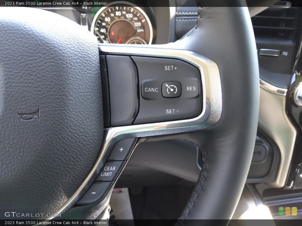 Black Interior Steering Wheel for the 2023 Ram 3500 Laramie Crew Cab 4x4 #145837237