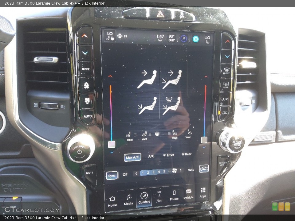 Black Interior Controls for the 2023 Ram 3500 Laramie Crew Cab 4x4 #145837380