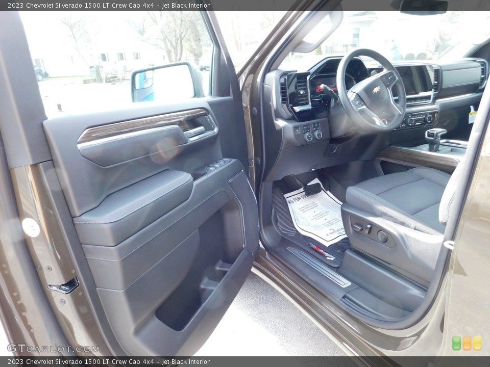 Jet Black Interior Front Seat for the 2023 Chevrolet Silverado 1500 LT Crew Cab 4x4 #145837401