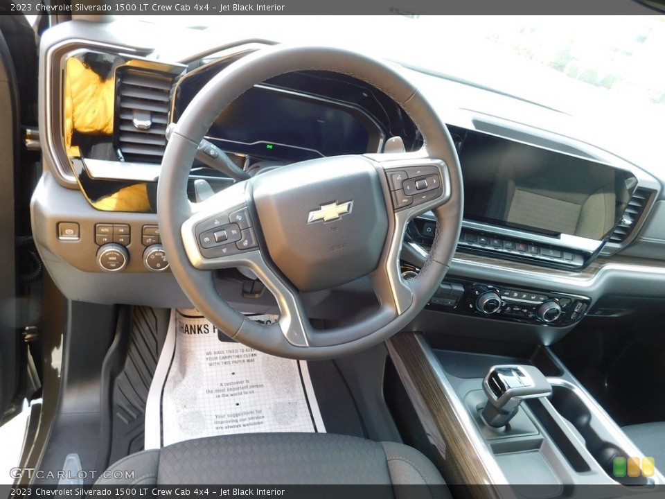 Jet Black Interior Dashboard for the 2023 Chevrolet Silverado 1500 LT Crew Cab 4x4 #145837524