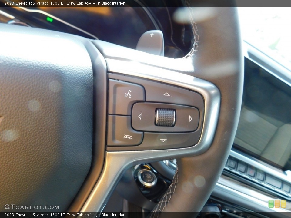Jet Black Interior Steering Wheel for the 2023 Chevrolet Silverado 1500 LT Crew Cab 4x4 #145837569