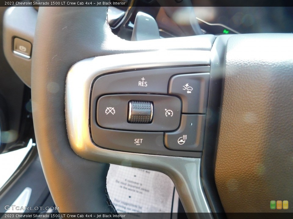 Jet Black Interior Steering Wheel for the 2023 Chevrolet Silverado 1500 LT Crew Cab 4x4 #145837593