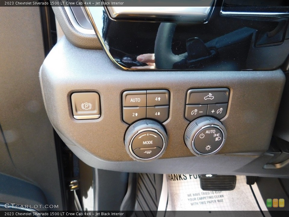 Jet Black Interior Controls for the 2023 Chevrolet Silverado 1500 LT Crew Cab 4x4 #145837620