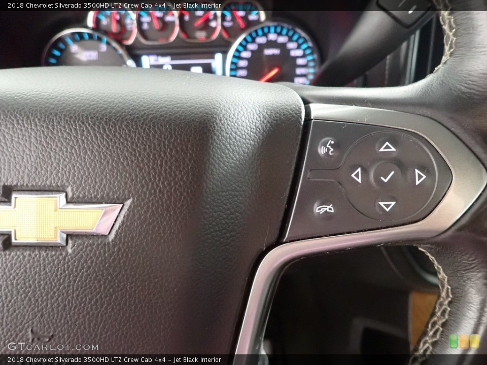 Jet Black Interior Steering Wheel for the 2018 Chevrolet Silverado 3500HD LTZ Crew Cab 4x4 #145837863