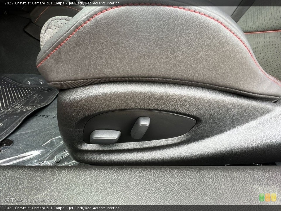 Jet Black/Red Accents Interior Front Seat for the 2022 Chevrolet Camaro ZL1 Coupe #145838091