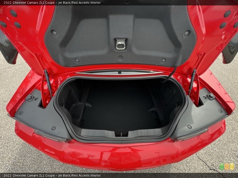 Jet Black/Red Accents Interior Trunk for the 2022 Chevrolet Camaro ZL1 Coupe #145838334