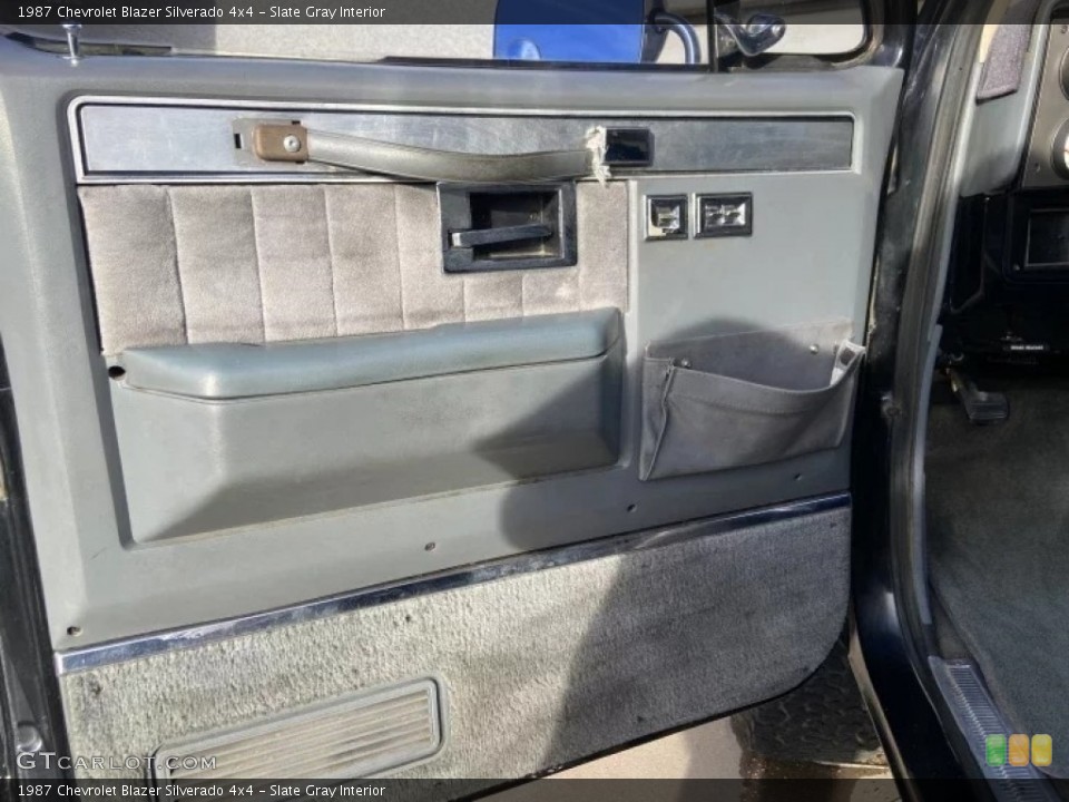 Slate Gray Interior Door Panel for the 1987 Chevrolet Blazer Silverado 4x4 #145838829