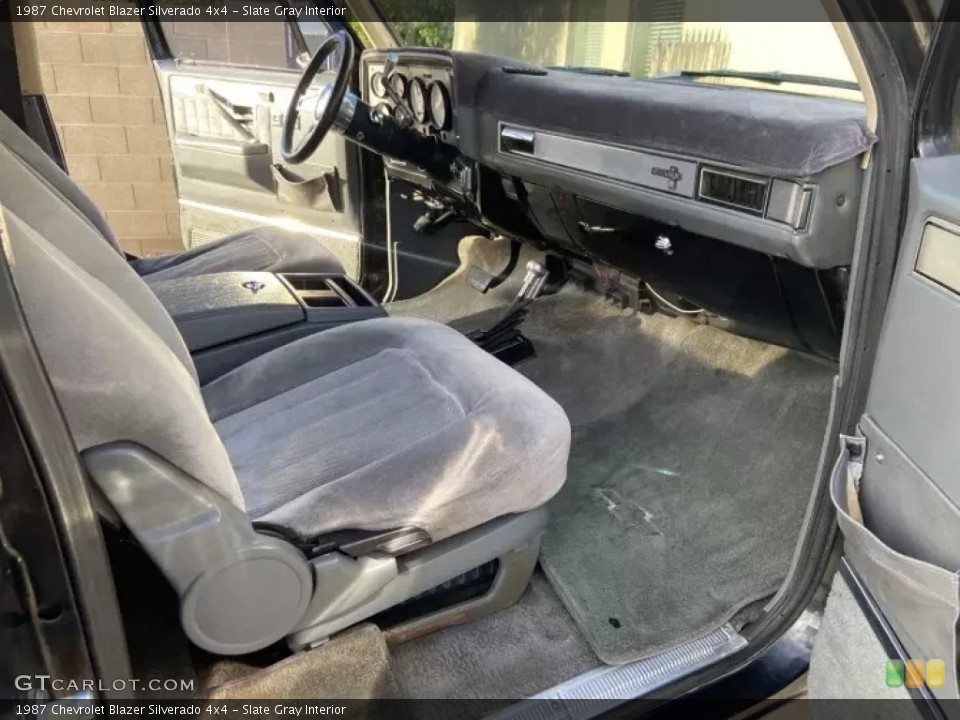 Slate Gray Interior Front Seat for the 1987 Chevrolet Blazer Silverado 4x4 #145838871