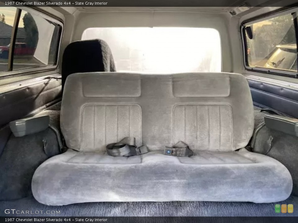 Slate Gray Interior Rear Seat for the 1987 Chevrolet Blazer Silverado 4x4 #145838913