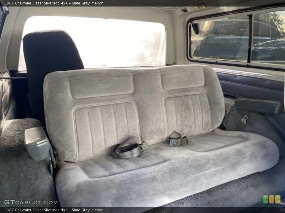 Slate Gray Interior Rear Seat for the 1987 Chevrolet Blazer Silverado 4x4 #145838924