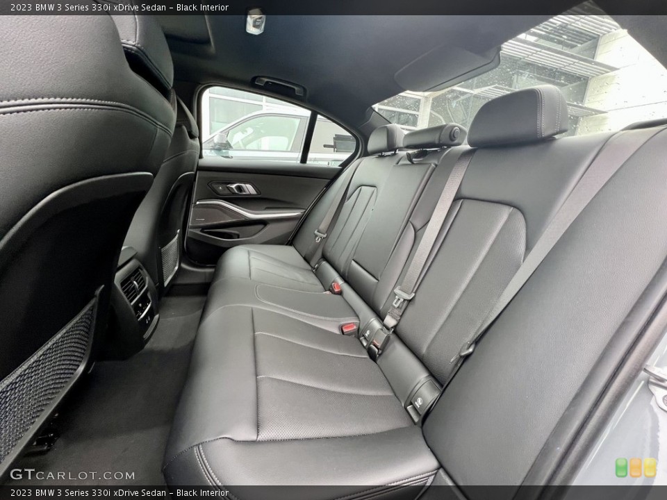 Black Interior Rear Seat for the 2023 BMW 3 Series 330i xDrive Sedan #145838940