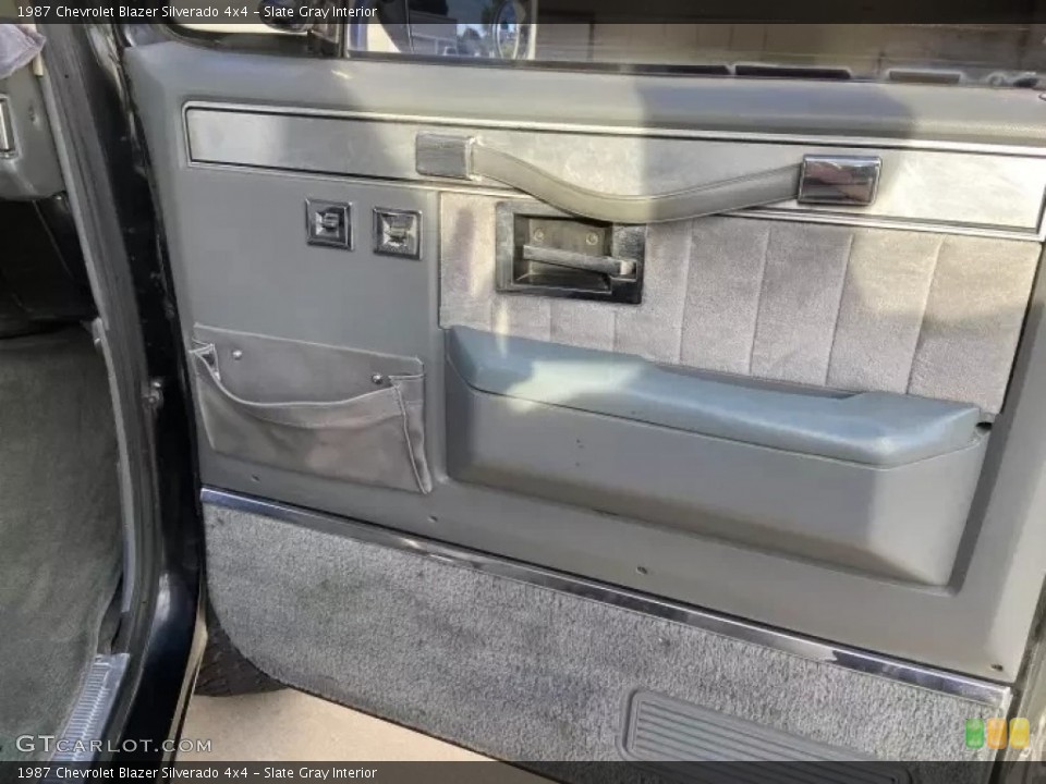 Slate Gray Interior Door Panel for the 1987 Chevrolet Blazer Silverado 4x4 #145838955