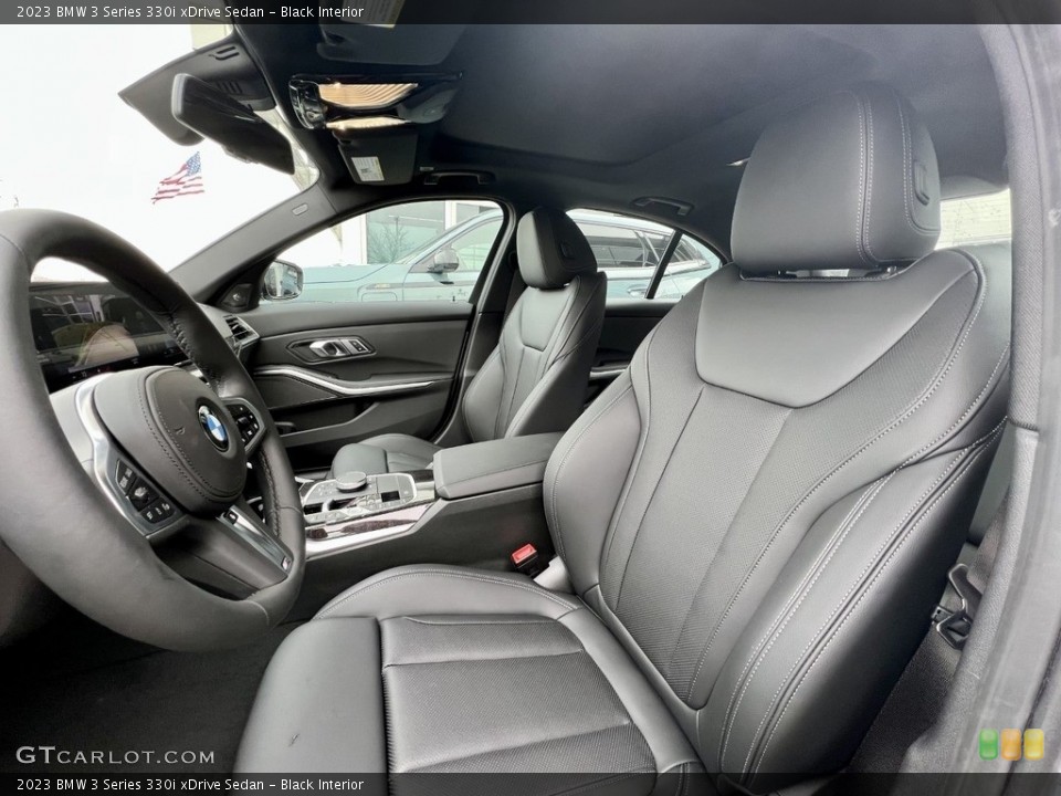 Black Interior Front Seat for the 2023 BMW 3 Series 330i xDrive Sedan #145838982
