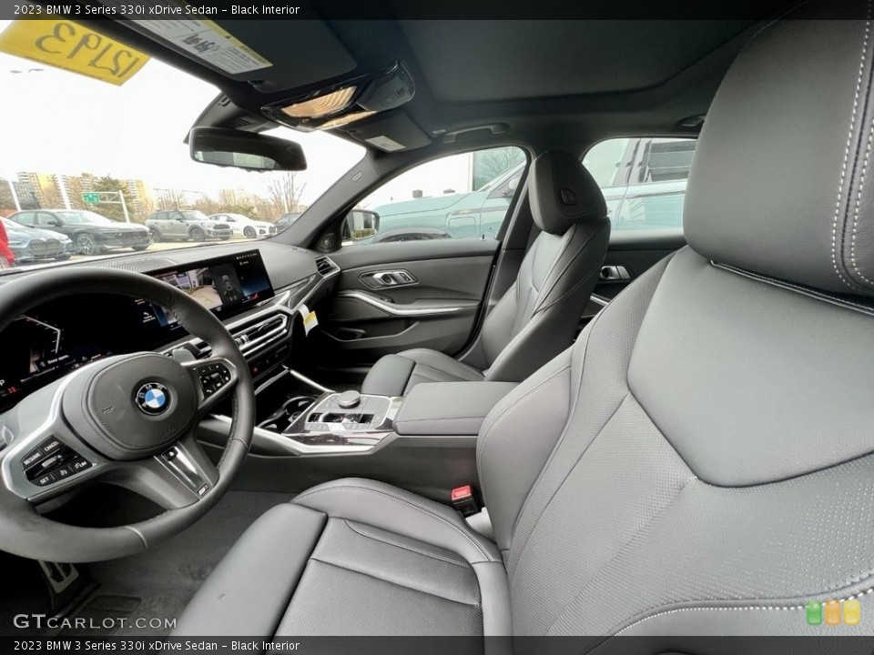 Black Interior Front Seat for the 2023 BMW 3 Series 330i xDrive Sedan #145838994