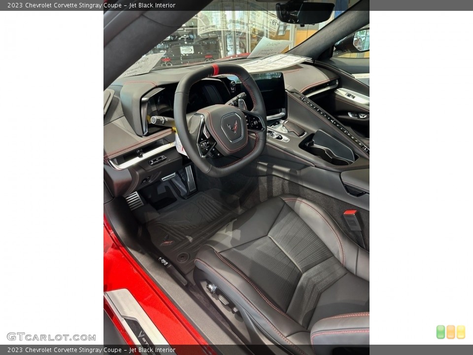 Jet Black Interior Front Seat for the 2023 Chevrolet Corvette Stingray Coupe #145839192