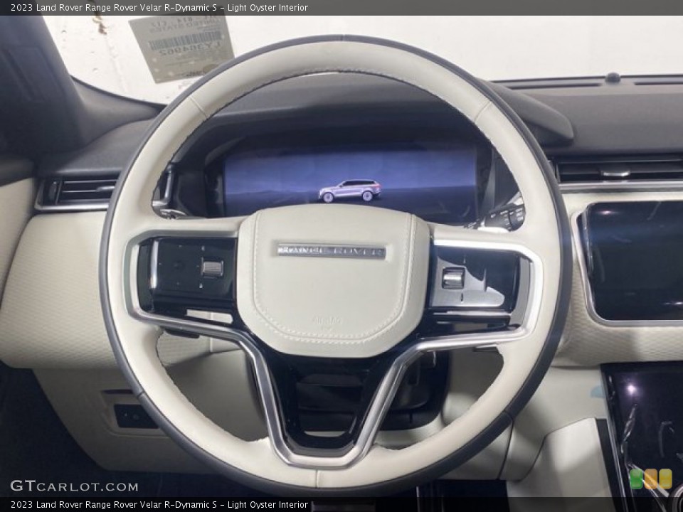 Light Oyster Interior Steering Wheel for the 2023 Land Rover Range Rover Velar R-Dynamic S #145840424