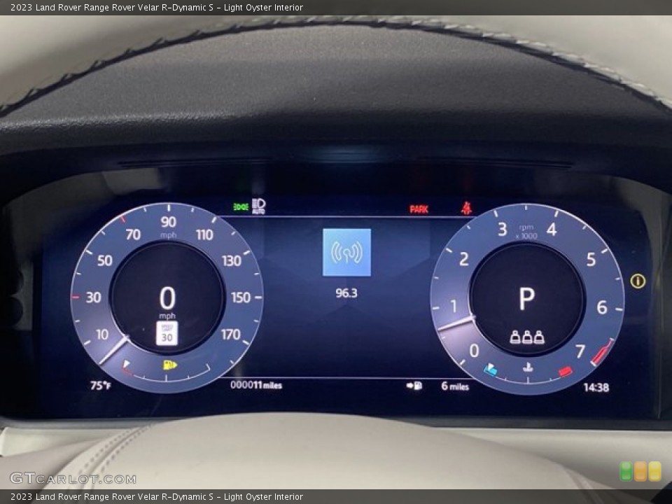 Light Oyster Interior Gauges for the 2023 Land Rover Range Rover Velar R-Dynamic S #145840502