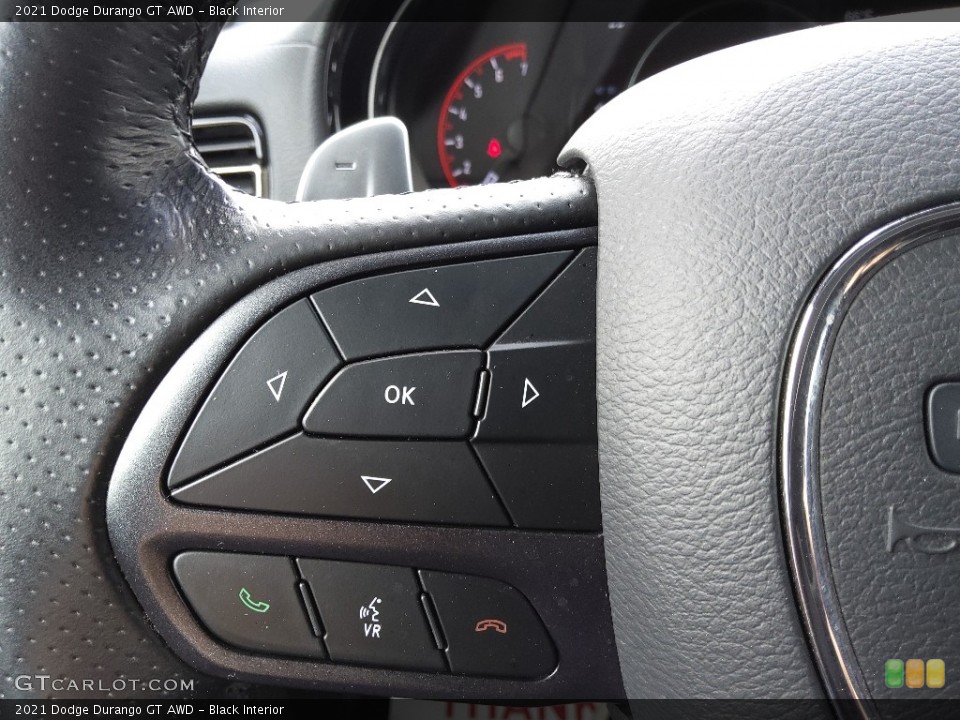 Black Interior Steering Wheel for the 2021 Dodge Durango GT AWD #145840545