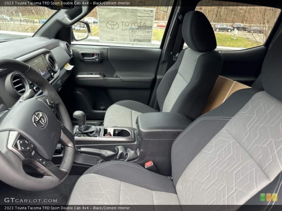Black/Cement Interior Front Seat for the 2023 Toyota Tacoma TRD Sport Double Cab 4x4 #145840781