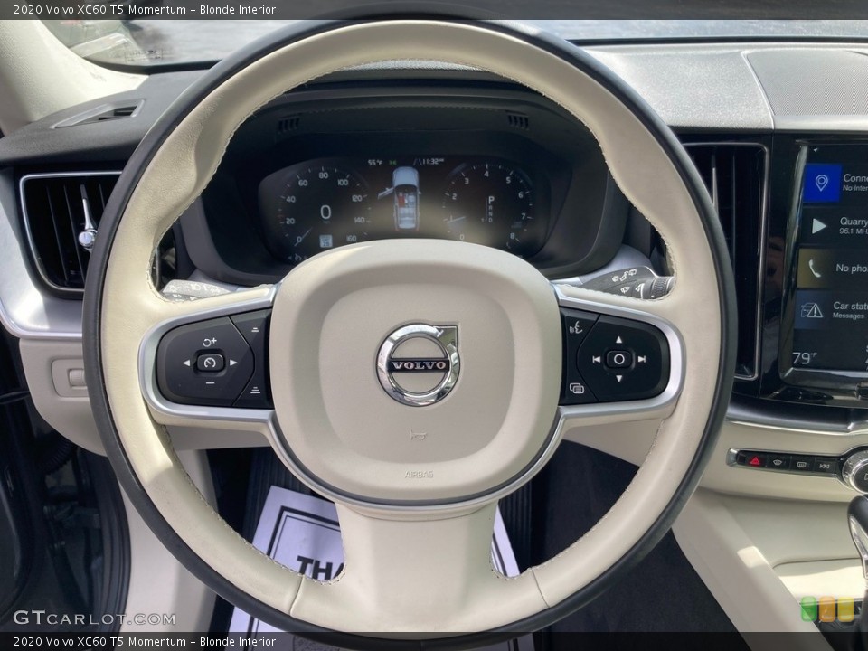 Blonde Interior Steering Wheel for the 2020 Volvo XC60 T5 Momentum #145840790