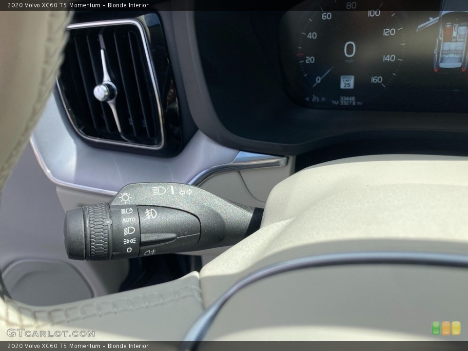 Blonde Interior Controls for the 2020 Volvo XC60 T5 Momentum #145840820