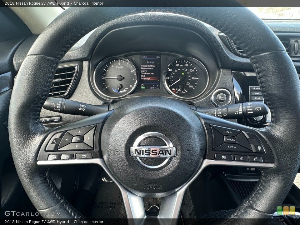 Charcoal Interior Steering Wheel for the 2018 Nissan Rogue SV AWD Hybrid #145842352