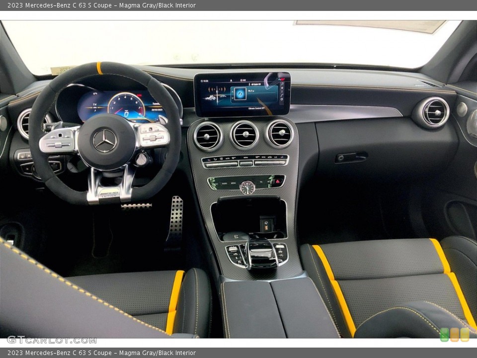 Magma Gray/Black Interior Dashboard for the 2023 Mercedes-Benz C 63 S Coupe #145848245