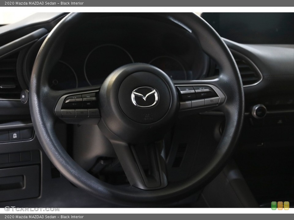Black Interior Steering Wheel for the 2020 Mazda MAZDA3 Sedan #145848647
