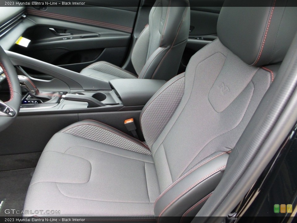 Black Interior Front Seat for the 2023 Hyundai Elantra N-Line #145850138