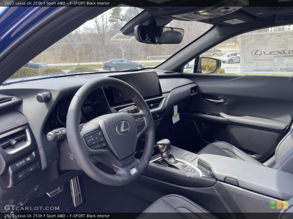 F-SPORT Black Interior Photo for the 2023 Lexus UX 250h F Sport AWD #145851377