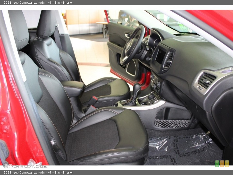 Black Interior Front Seat for the 2021 Jeep Compass Latitude 4x4 #145852801