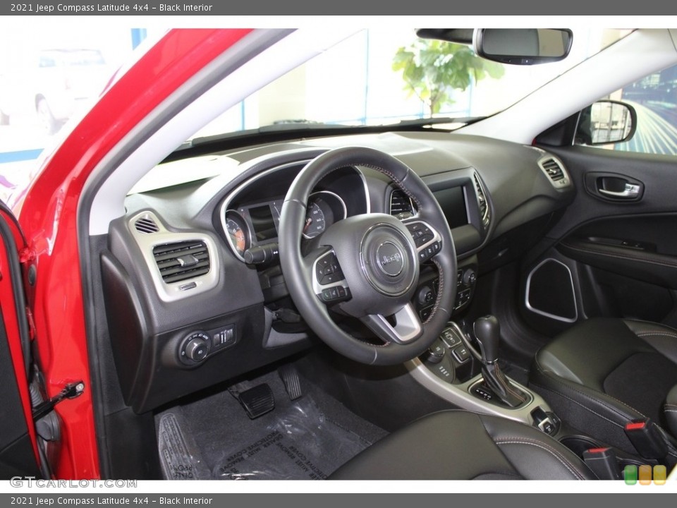 Black Interior Front Seat for the 2021 Jeep Compass Latitude 4x4 #145853002