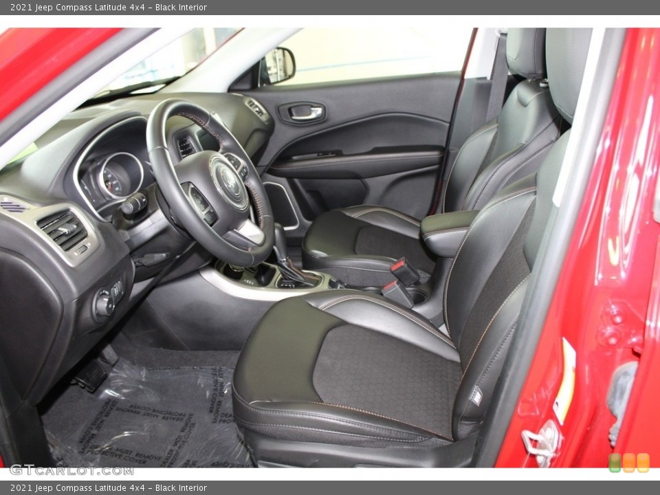 Black Interior Front Seat for the 2021 Jeep Compass Latitude 4x4 #145853020