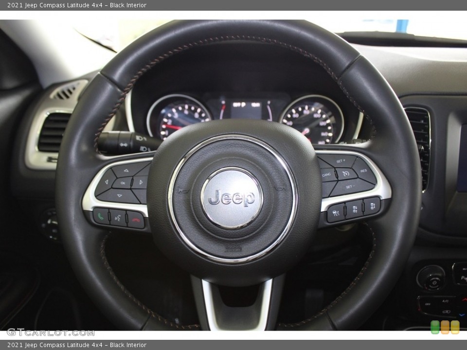 Black Interior Steering Wheel for the 2021 Jeep Compass Latitude 4x4 #145853059