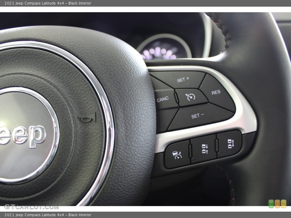 Black Interior Steering Wheel for the 2021 Jeep Compass Latitude 4x4 #145853143