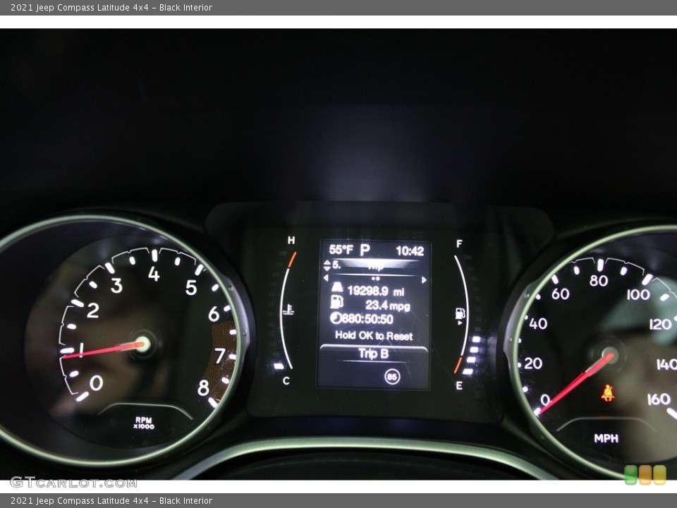 Black Interior Gauges for the 2021 Jeep Compass Latitude 4x4 #145853158